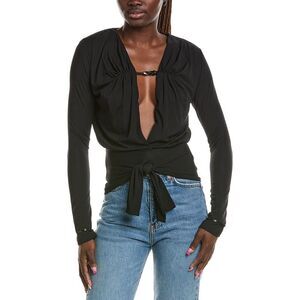 Paris Georgia Womens  Filomena Top, Black